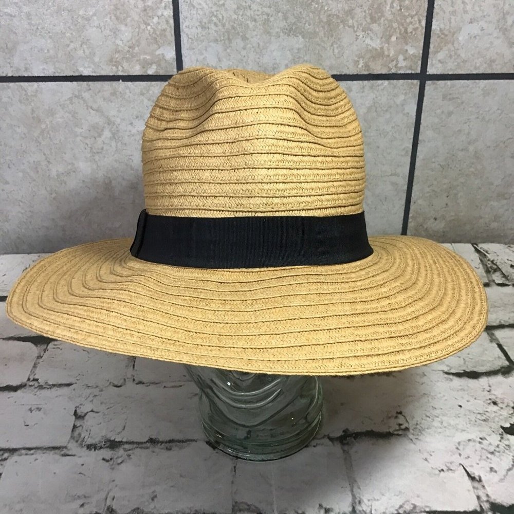 Four Buttons‎ Straw Hat Womens One Size Wide Brim Panama San Diego Hat Co